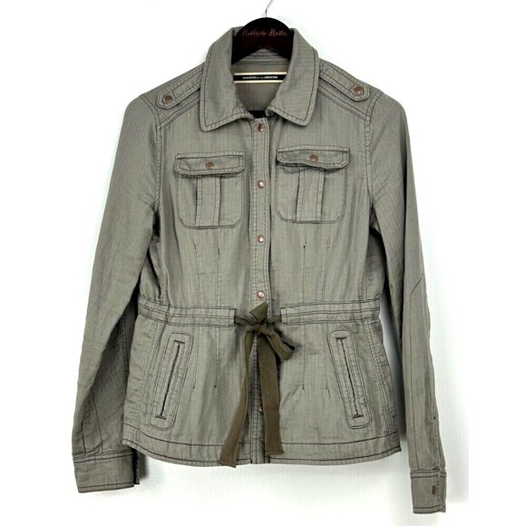 Anthropologie Daughters Of The Liberation Women 6 Jacket Utility Military Green - Picture 4 of 12